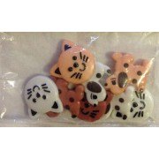 Buttons - Craft - Assorted Cats & Dogs